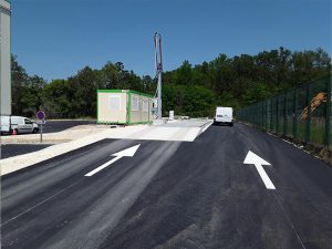 Pont-bascule Métallo-béton hors-sol 18 m avec borne - exploitation agricole - Loiret (45)