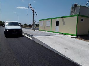 Pont-bascule Métallo-béton hors-sol 18 m avec borne - exploitation agricole - Loiret (45)