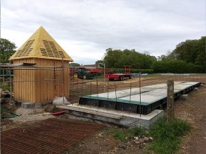 Pont-bascule Métallo-béton hors sol 18 m - exploitation agricole - Eure (27)